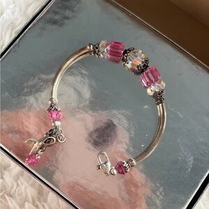 Swarovski Crystal and Sterling Silver Bracelet